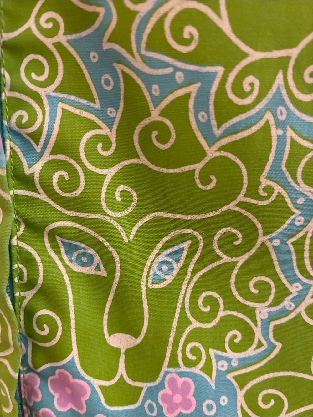 Vintage 1960 Lilly Pulitzer Sleeveless Green Shift Dress 12 - Picture 10 of 16